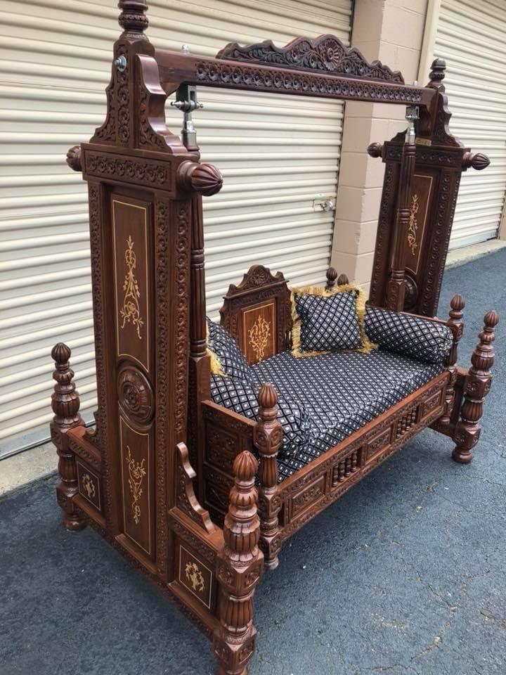 Royal Carved Wooden Jhoola